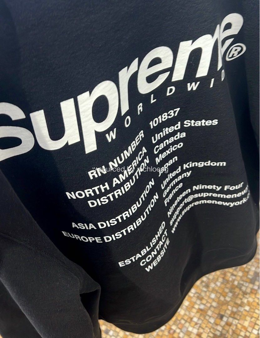 Supreme Worldwide Hooded Sweatshirt