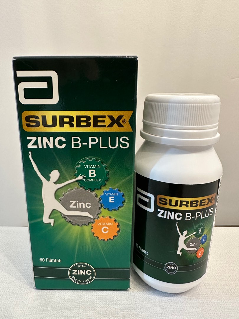 Surbex Zinc B PLUS 60'S, Health & Nutrition, Health Supplements