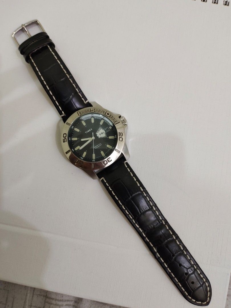 Timex Perpetual Calendar 100m Quartz Watch Luxury Watches on Carousell
