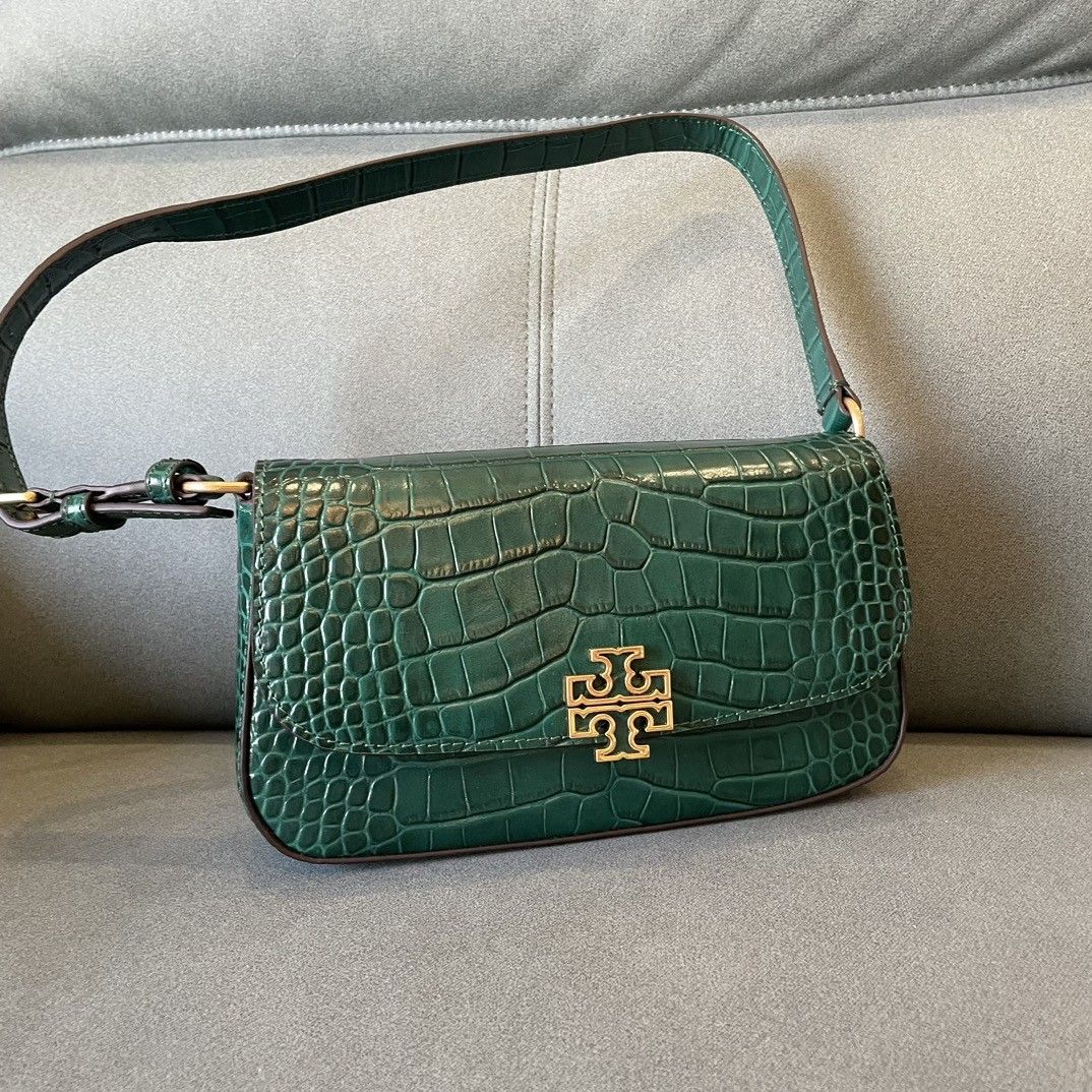 Buy Tory Burch Maxi Hobo Handbag With Og Box And Dust Bag (Green) (CS664)