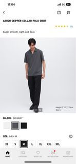 UNIQLO Airism skipper polo shirt