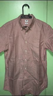 Uniqlo Pink Button Down Polo