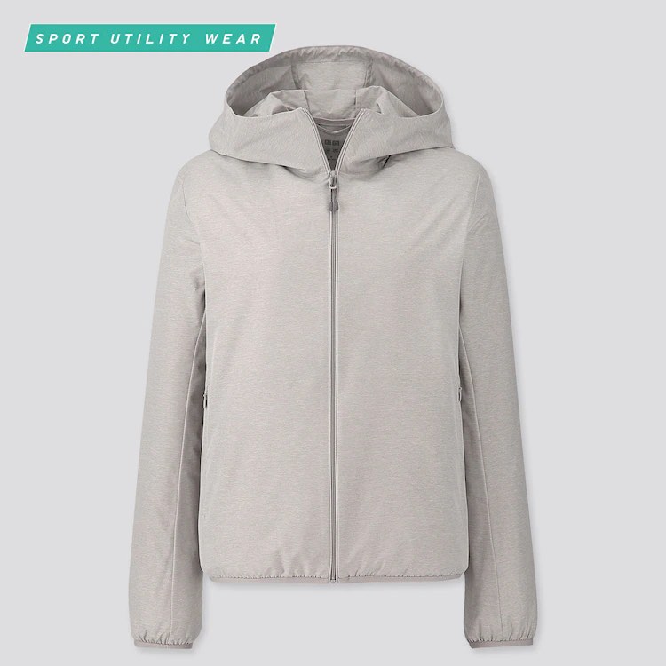 Uniqlo Pocketable UV Cut Parka Gray Women s Fashion Activewear