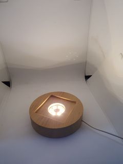 USB led lights with wooden base