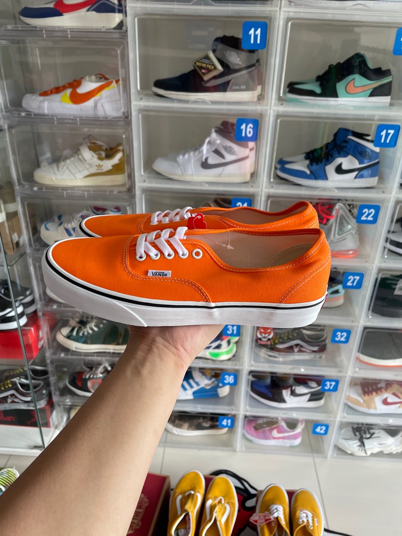 Vans online authentic orange