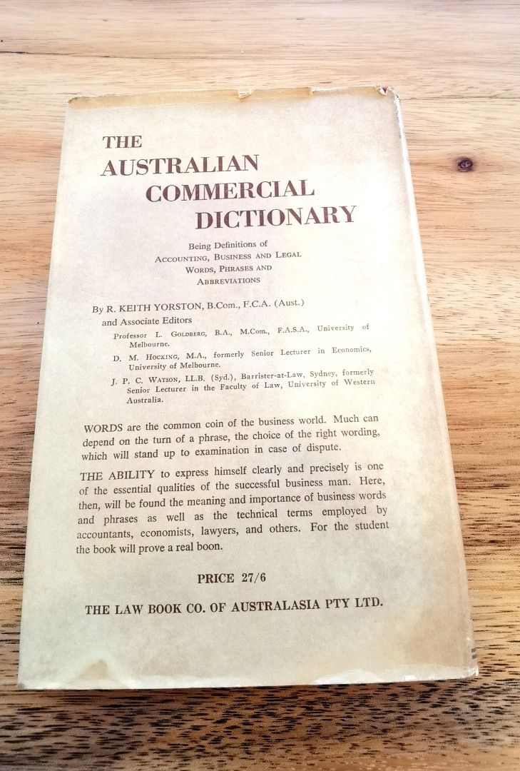 Vintage Book Year 1957 An Outline Of Accounting, Hobbies & Toys