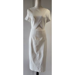 White Denim Mid Length Dress Size S