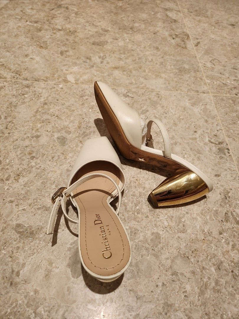 White dior sandals store