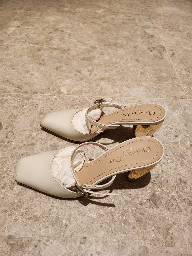 White discount dior sandals
