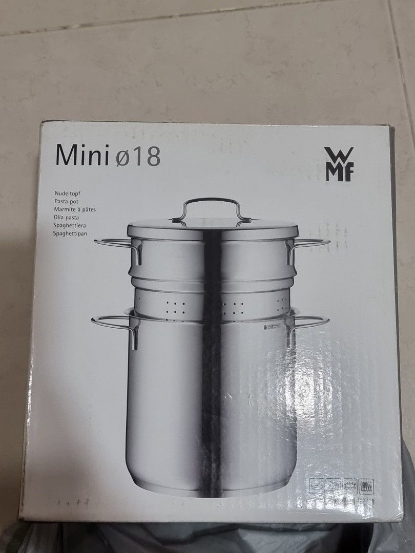 WMF Mini pasta pot with lid and insert, Furniture  Home Living,  Kitchenware  Tableware, Cookware  Accessories on Carousell