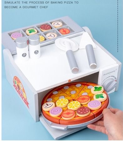 Pizza Simulative Toys Play Food Set Pizza Cooking And Cutting Accessories  Toys