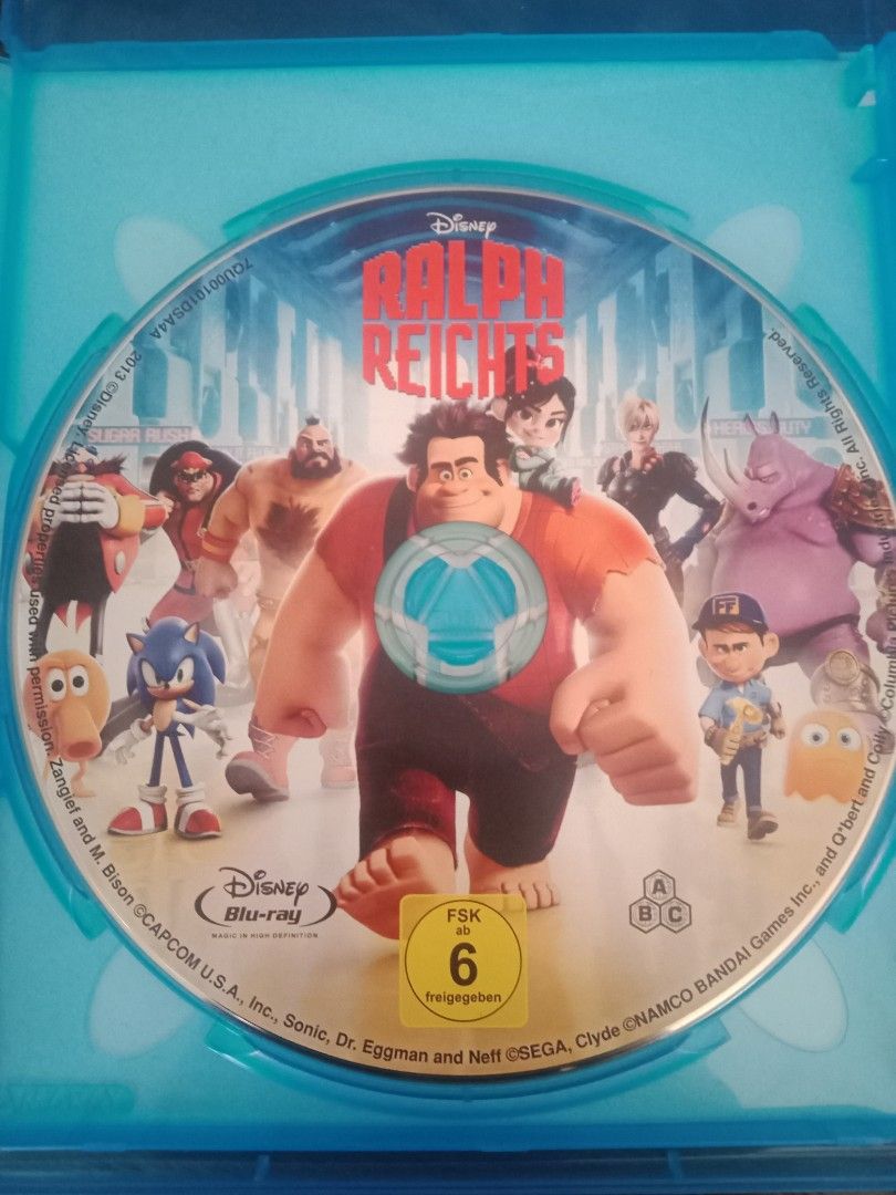 Wreck It Ralph bluray for Region A,B & C (Category: CDs & DVDs) located in Naga. Submitted by sir_duke71 (Listing ID 1221141740, Image 3). Description: Disney's WRECK IT RALPH bluray disc, Made in Germany - for region A,B and C - English and Deutsch audio 5.1 - Subtitle: English, Deutsch and Turkish - plays well on my Xenon BD-3102 bluray/dvd player - see px for details.