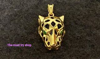 18k Saudi Gold Panther Pendant