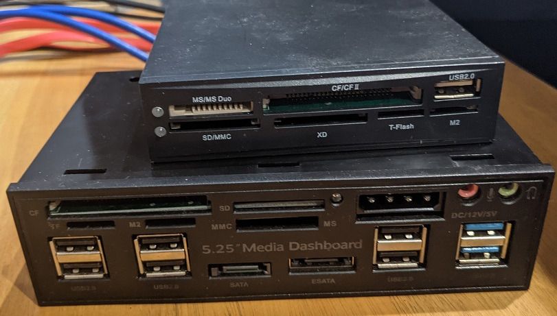 Front panel USB Hub/Card Reader with SATA port, Computers & Tech, Parts ...