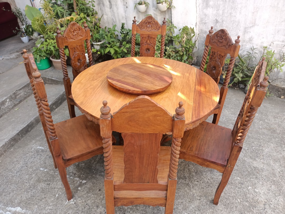 6 Seater Narra Dining Set, Furniture & Home Living, Furniture, Chairs