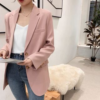 Spring and Summer Pink Suit Jacket (New)64217366170753110