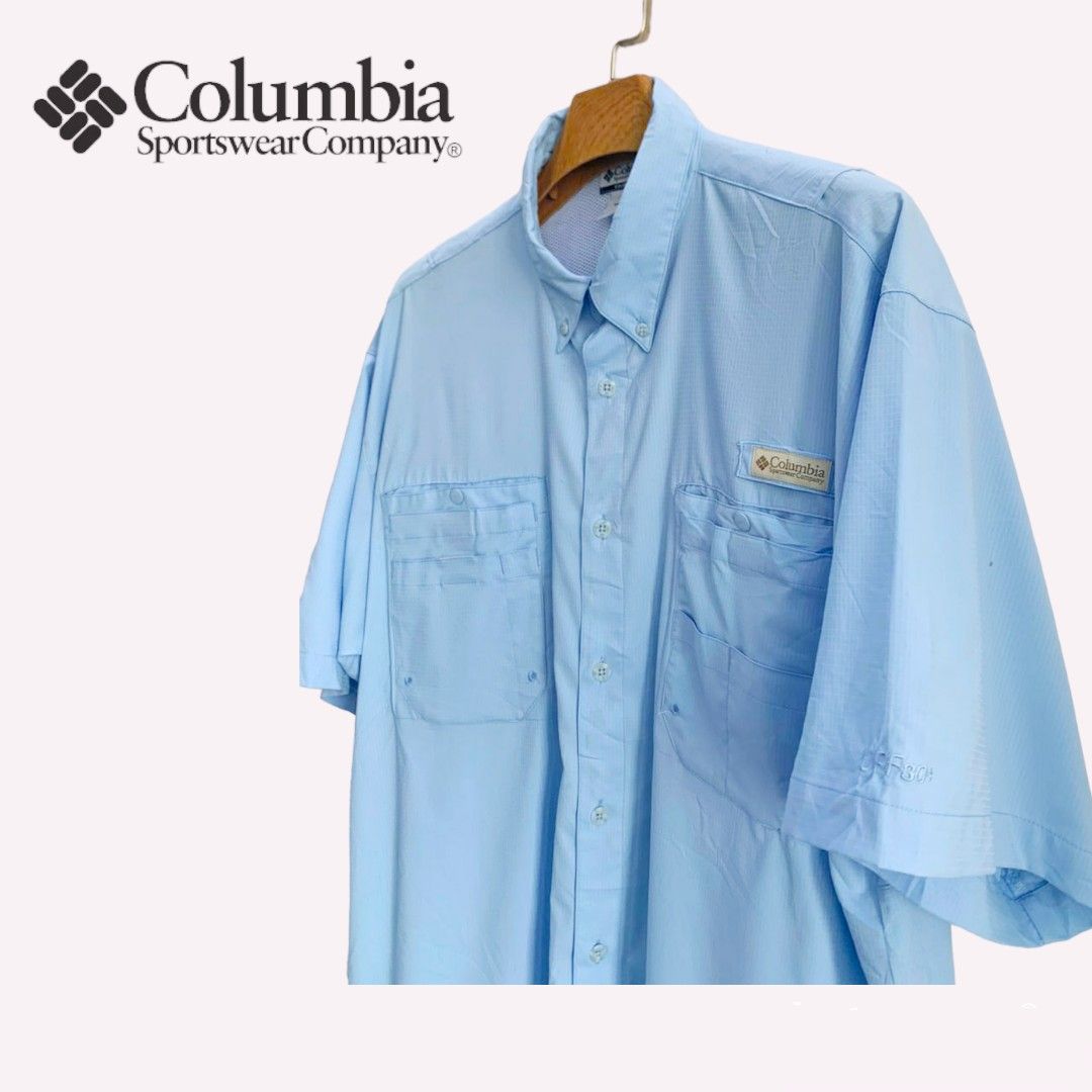 💯 Authentic COLUMBIA Sportswear Men PFG UPF 30+ Short Sleeve Fishing Gear  Shirt. Size XL, Men's Fashion, Activewear on Carousell