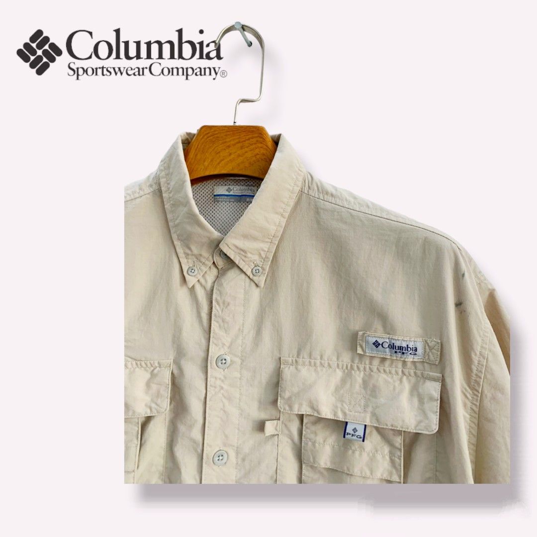 💯 Authentic COLUMBIA Sportswear PFG OMNI-SHADE Fishing Gear Shirt. Size M,  Men's Fashion, Activewear on Carousell