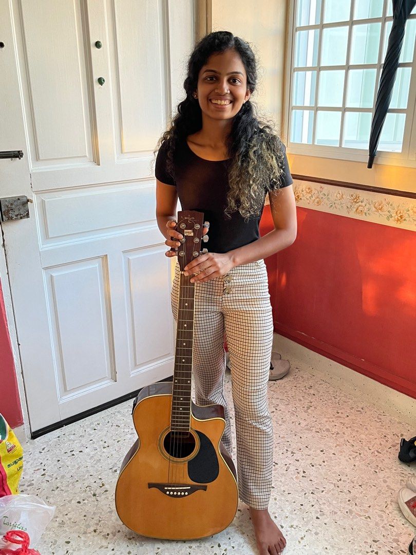 Acoustic guitar (can plug into amp to use as electric guitar), Hobbies