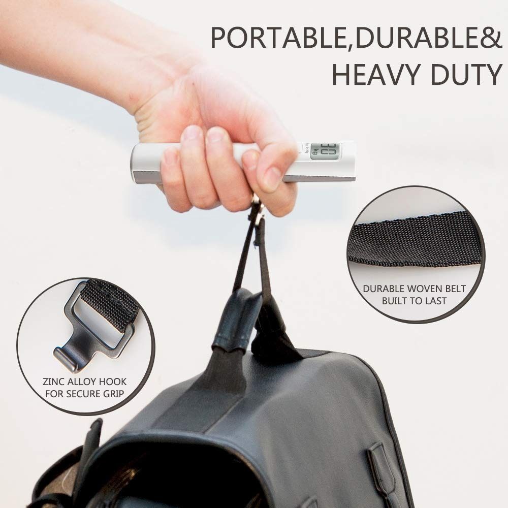 AIRSCALE Luggage Scale BatteryFree No Battery Required Dynamo Baggage