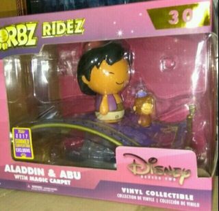 Aladdin & Abu with Marget Carpet Disney Dorbz Ridez Funko Pop Bundle
