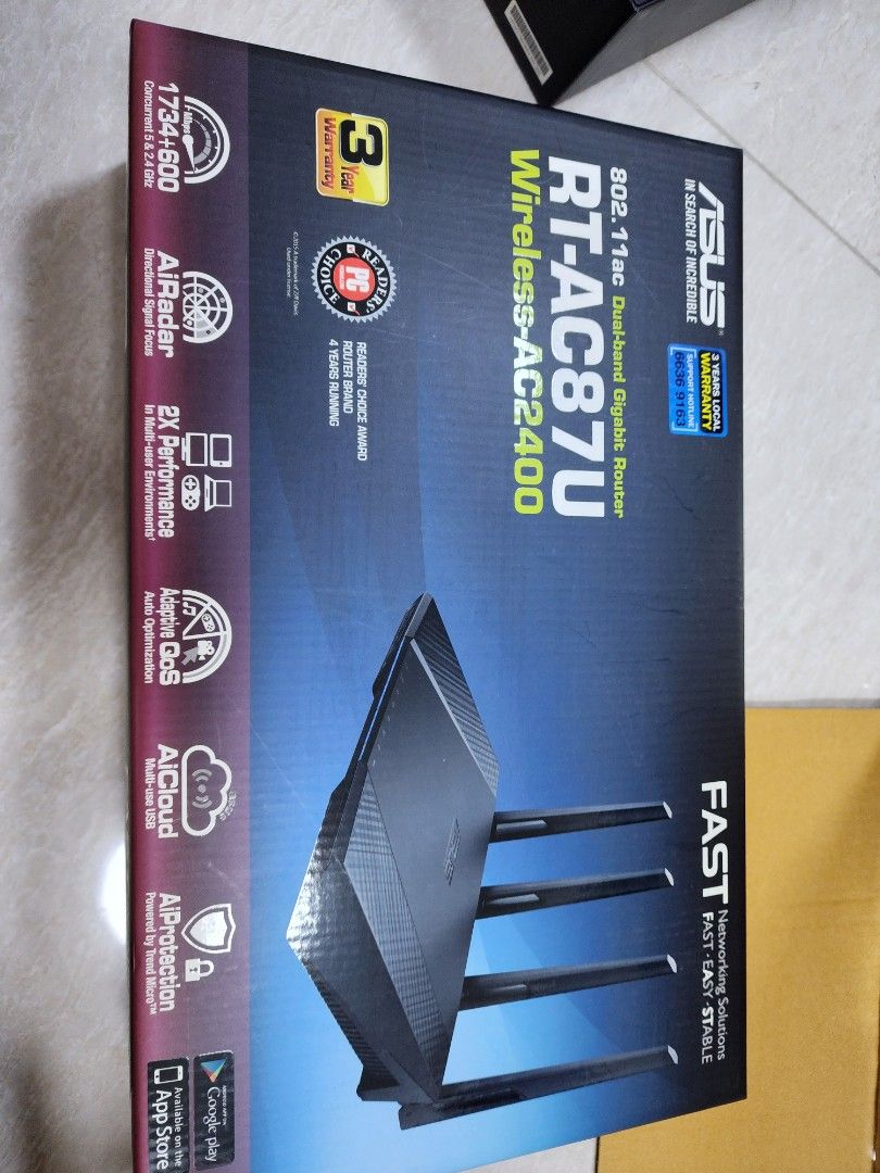 ASUS RT-AC87U Dual Band Router, Computers & Tech, Parts & Accessories ...