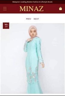 Minaz Atilia luxe kurung saiz M