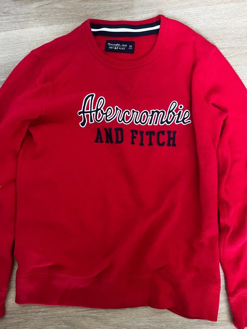 Red abercrombie hotsell sweater