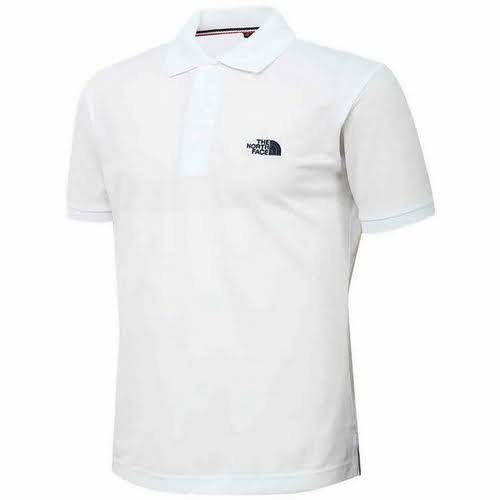 North face deals white polo shirt