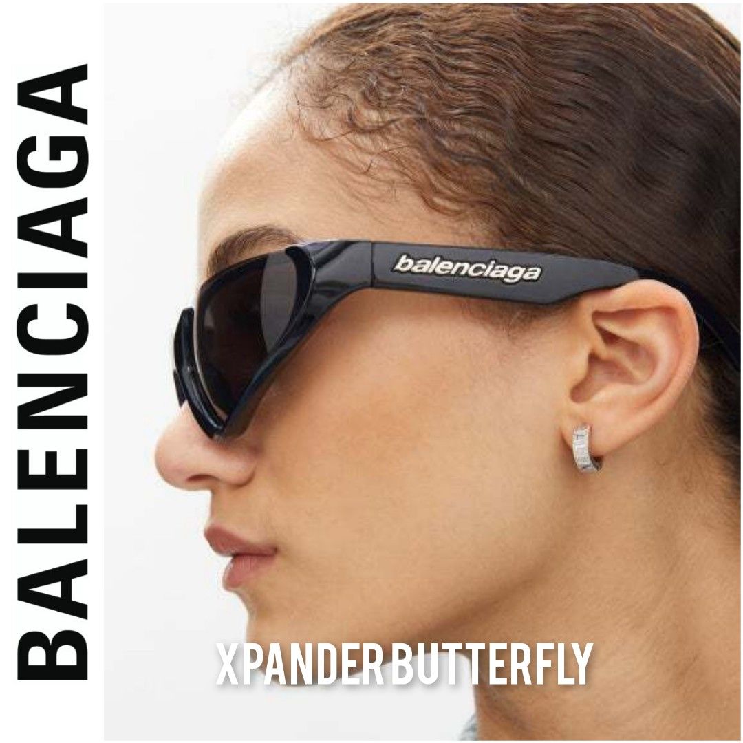 ファッションBalenciaga xpander butterfly sunglasses - 小物