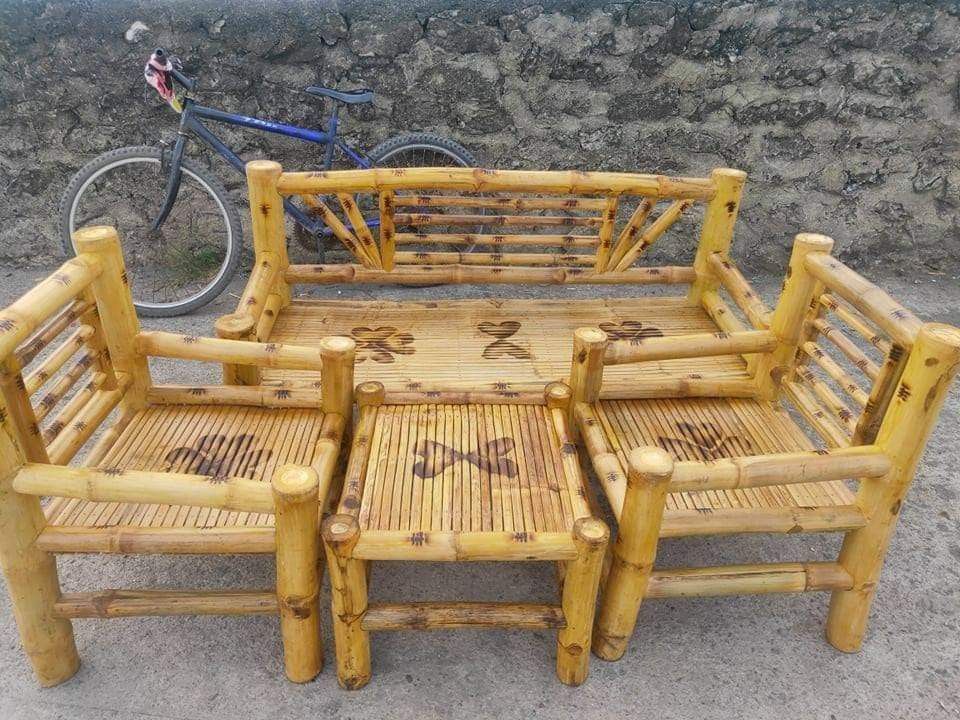 Bamboo chair set, Furniture & Home Living, Furniture, Other Home