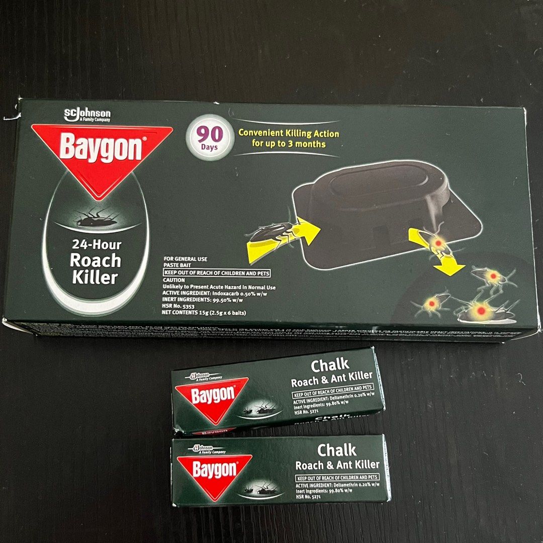 Baygon roach killer & chalk bundle on Carousell