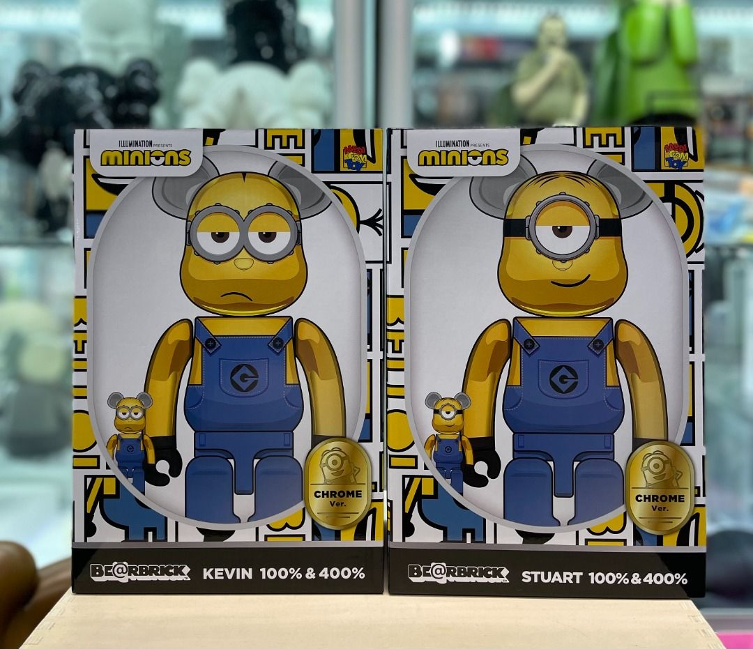 Bearbrick x Minions Stuart / Kevin Chrome Ver. 100% & 400%, 興趣及