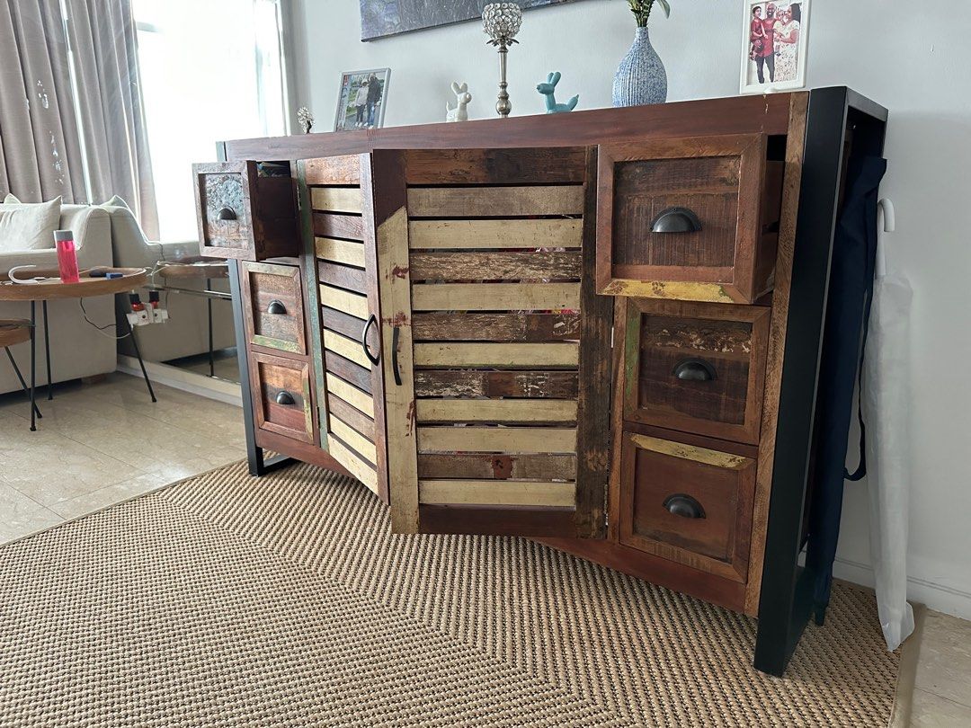 Extremely Beautiful Teak wood Bar cabinet / Shelving unit, Furniture ...