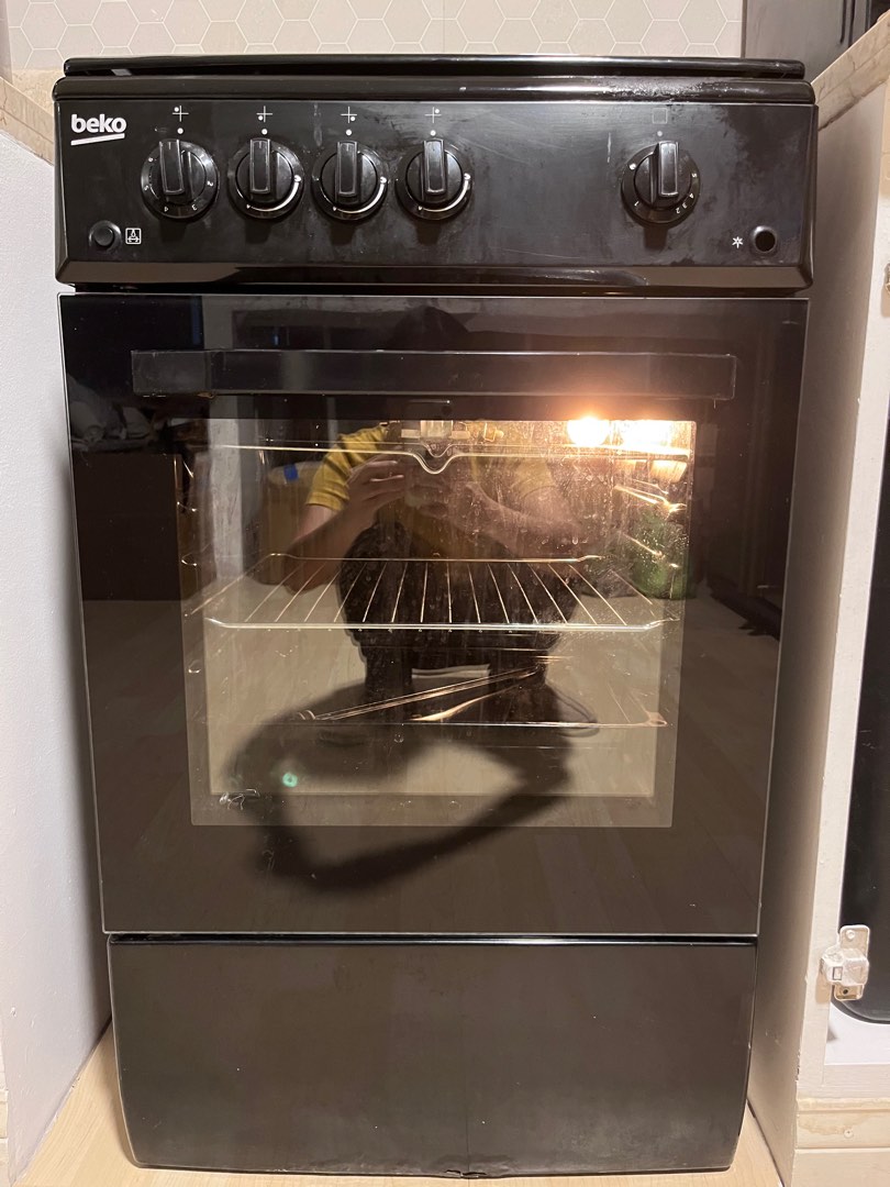 BEKO 50cm gas range 4 gas burners gas oven & grill model, Furniture