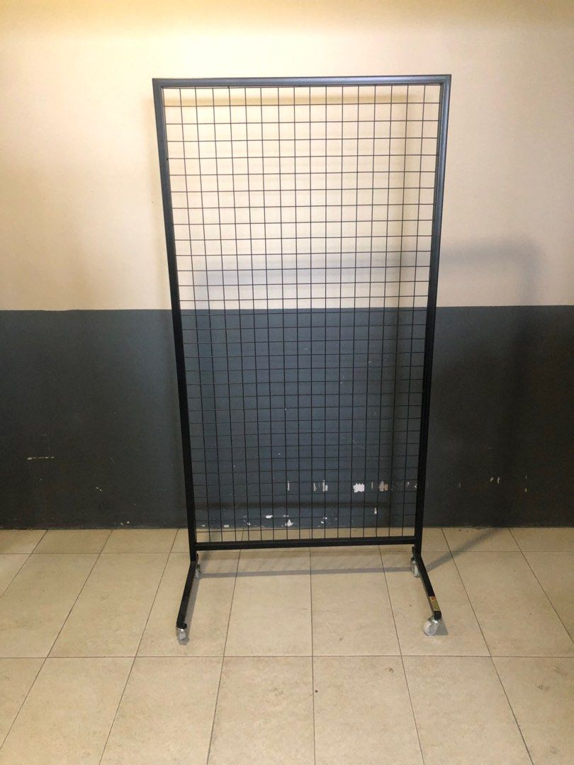 Black Metal Mesh Wire Display Rack, Furniture & Home Living, Furniture