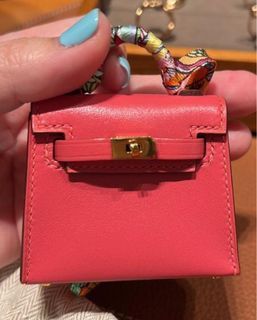 Hermes kelly micro charm, Luxury, Bags & Wallets on Carousell