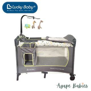 BNIB Lucky baby S8 travel playpen - Giraffe