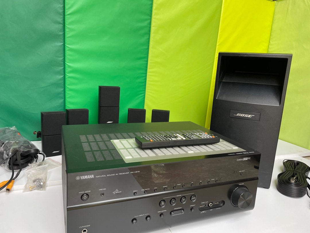 Bose Acoustimass 10 and Yamaha RXV675 complete surround sound system