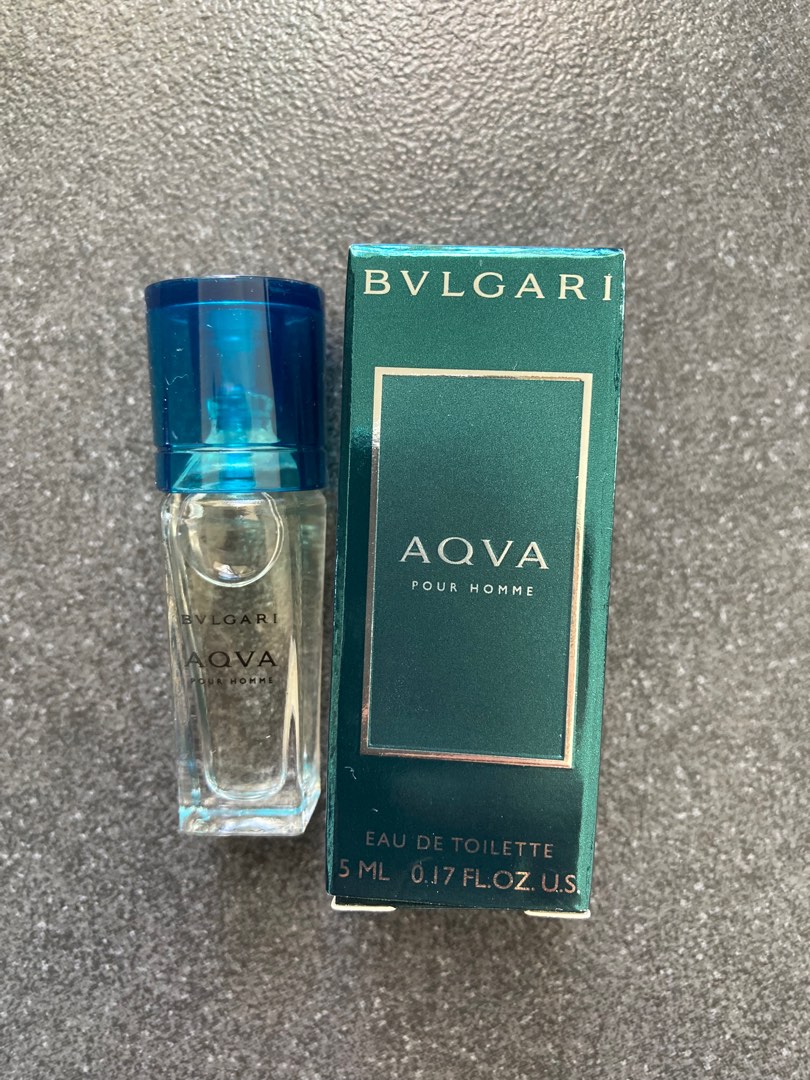 BVLGARI Aqva eau de toilette 5ml, Beauty & Personal Care, Fragrance ...