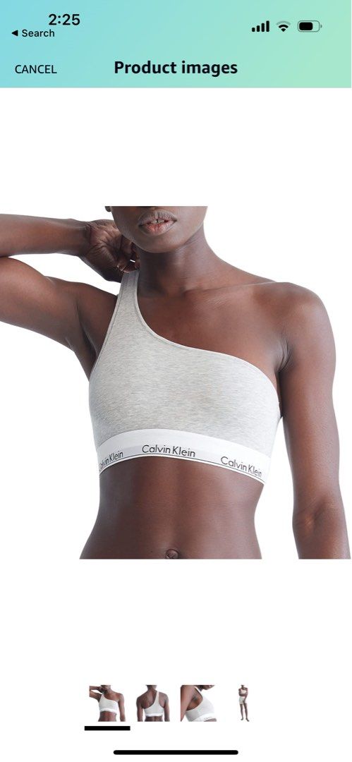 Calvin Klein one shoulder toga bra, Women's Fashion, Activewear on