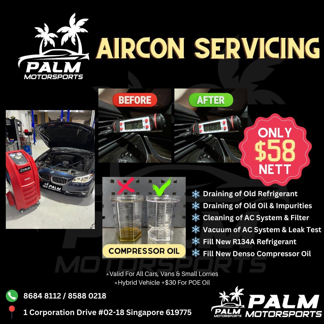 Car Aircon Servicing / Car Aircon Flushing / Gas Topup, Car Accessories