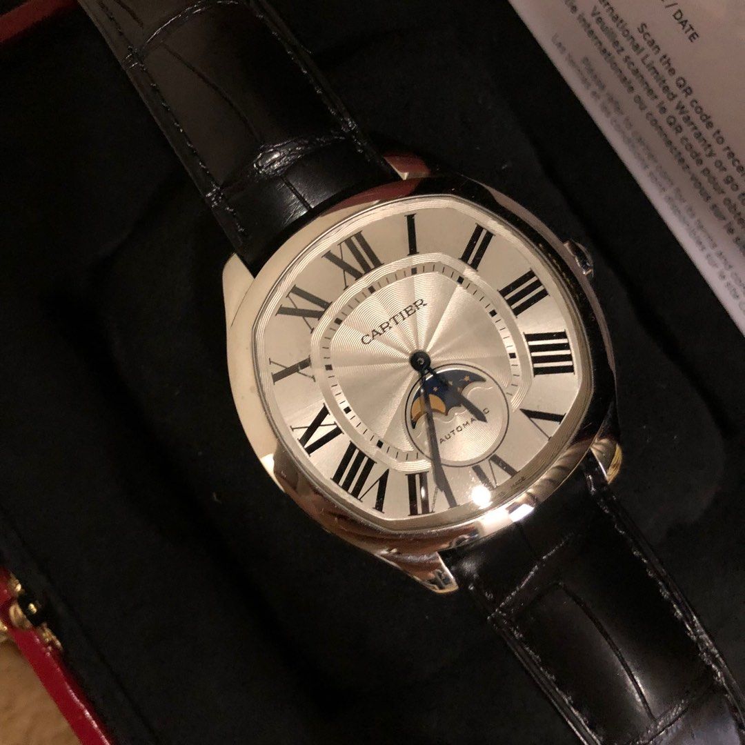 Cartier de Drive Moonphase, Luxury, Watches on Carousell