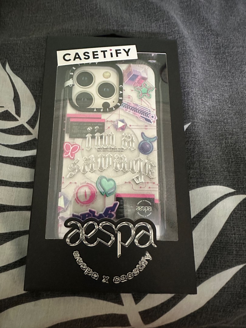 Authentic Casetify x aespa Sticker case iphone 14 pro case magsafe