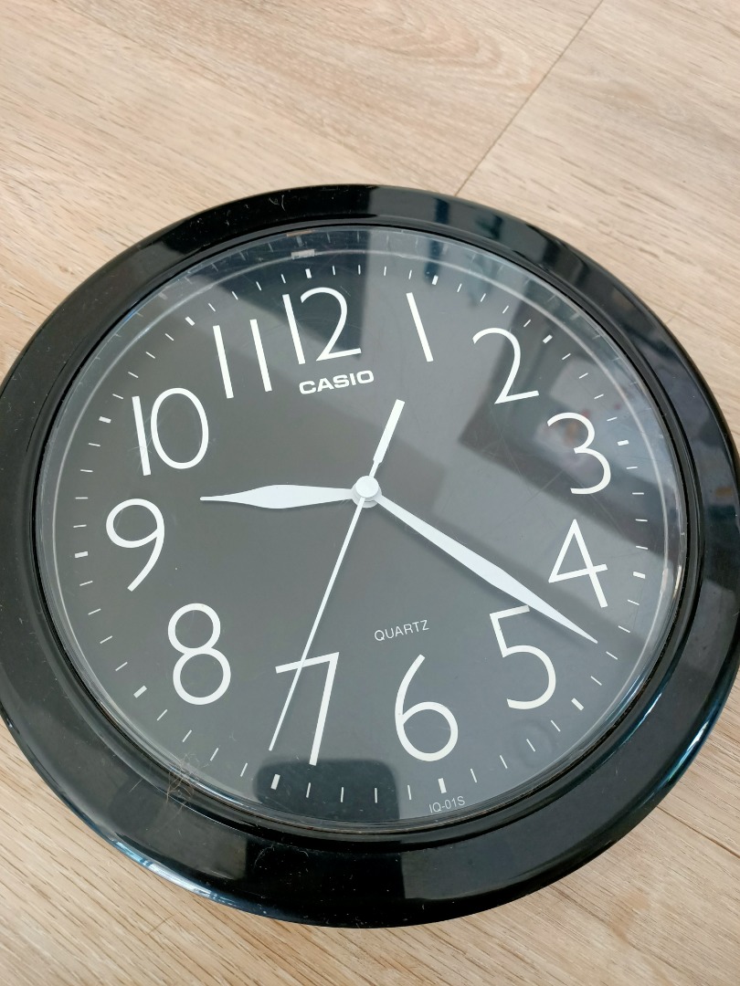 Casio wall clock, Furniture & Home Living, Home Decor, Clocks on Carousell
