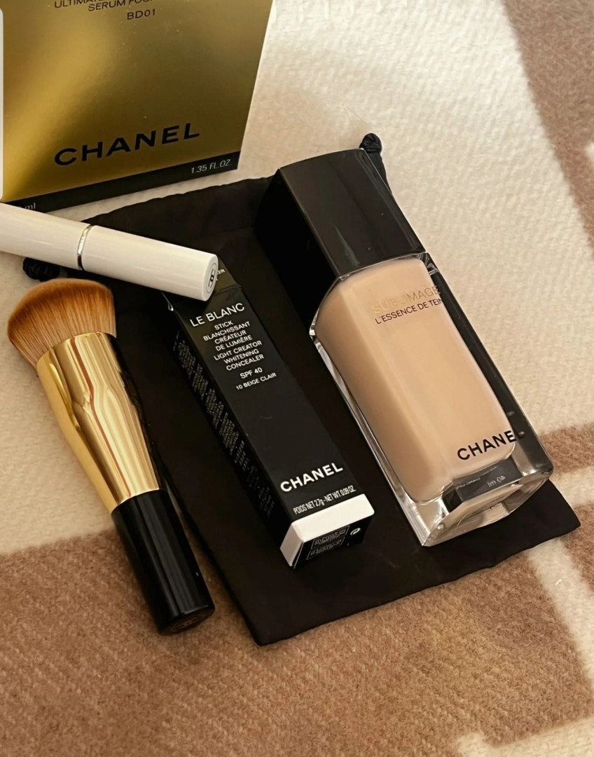 CHANEL, Makeup, Bnib Sealed Chanel Sublimage Le Teint 32 Beige Rose Cream  Foundation Brush