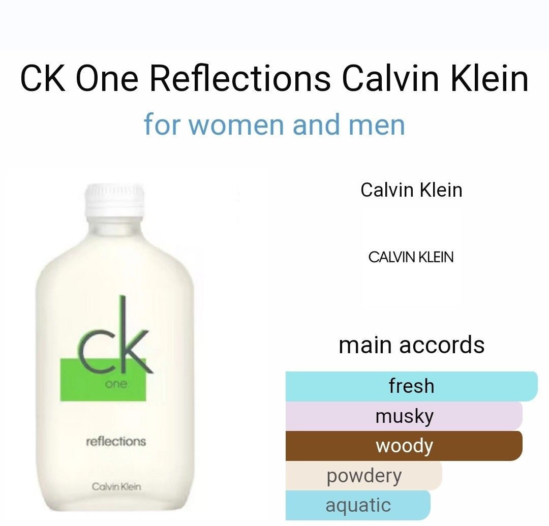 Ck One Reflection Eau De Toilette 100ml, Beauty & Personal Care, Fragrance  & Deodorants on Carousell