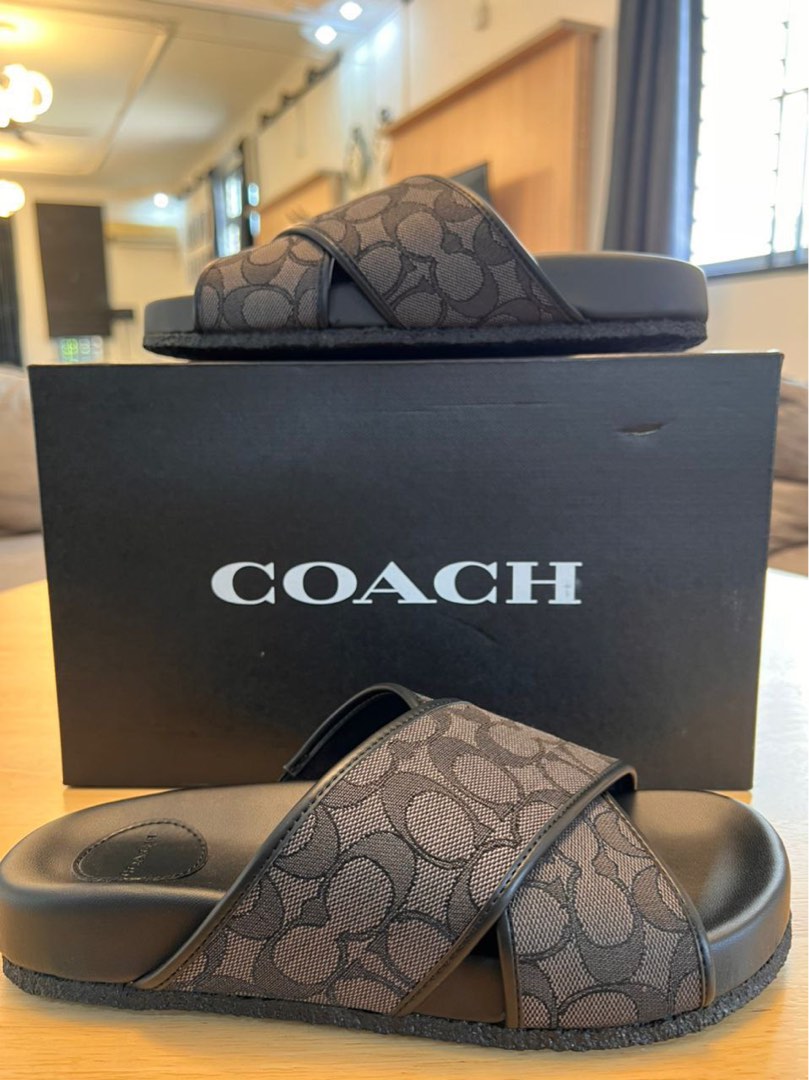 Coach men slide Men s Fashion Footwear Flipflops and Slides on