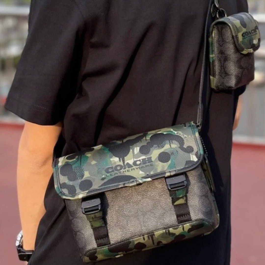 Coach Men s Camo 2 In 1 Sling Bag