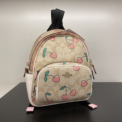 Coach cherry backpack clearance